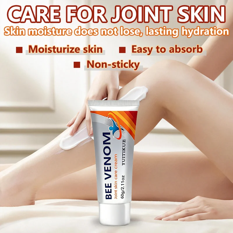 Yuitikue Bee Venom Joint Care Cream, 60g Deep Penetrating Joint Skin Care Cream for Muscle & Joint Relaxation