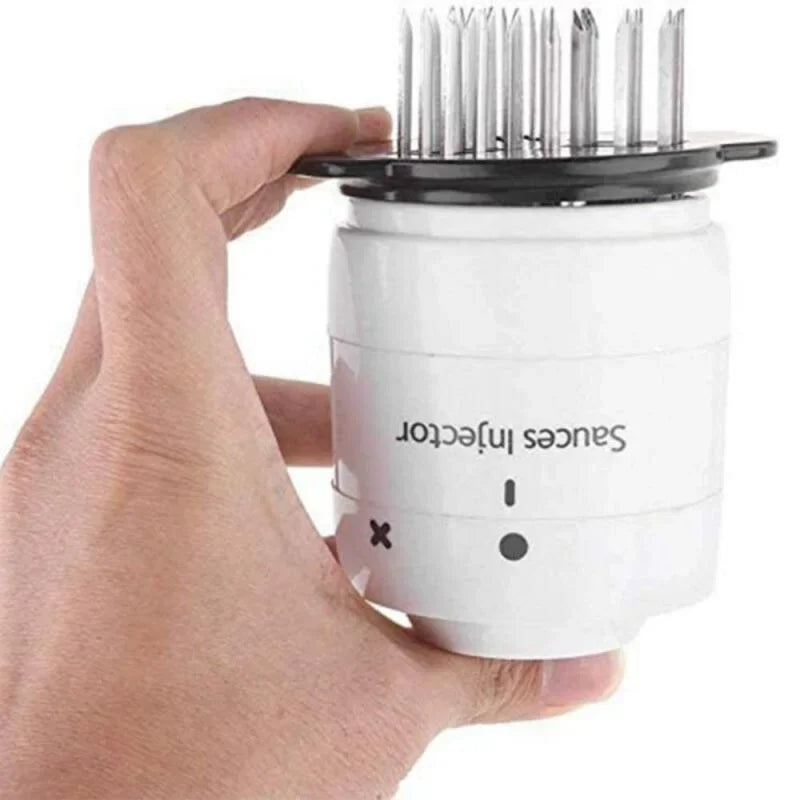 Stainless Steel Marinade Meat Injector 2-In-1 Meat Tenderizer Marinade Injector With Stainless Needle For Bbq Meat Steak Beef