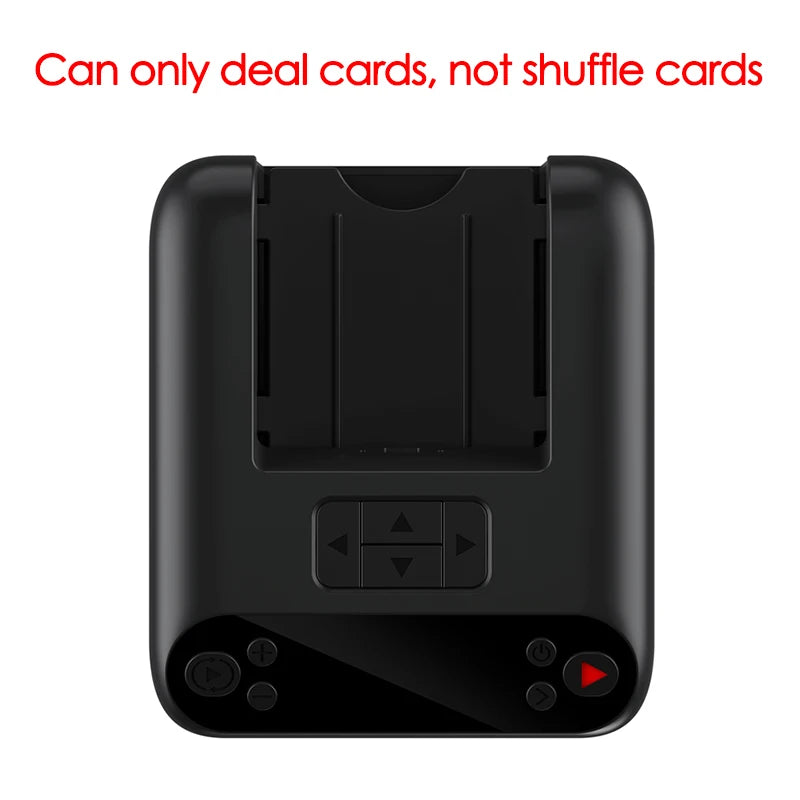 Smart Automatic Card Dealing Machine 360° Rotating Playing Cards Dispenser Poker Device 5000mAh for 2-12 Player Party Games