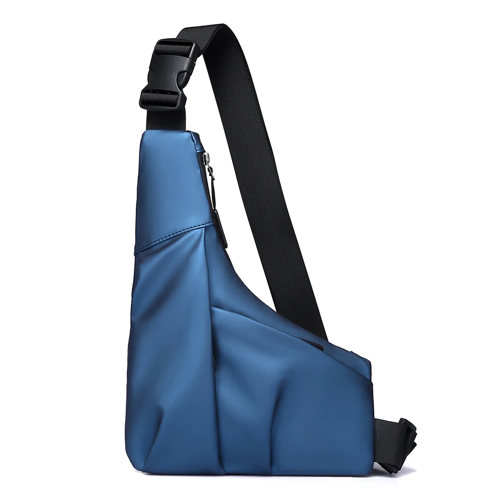 Anti-Theft Triangle cross Bag with Adjustable Strap - Casual Chest Bag for Men,Ideal for Outdoor Activities,Commuting,Travel