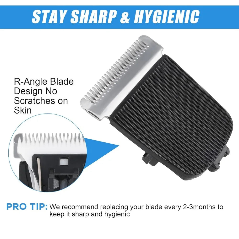 1/2Pcs Replacement Blade Compatible with Manscaped The Lawn Mower 4.0 3.0 2.0 Electric Groin Hair Trimmer,for Clipper Blades Fit