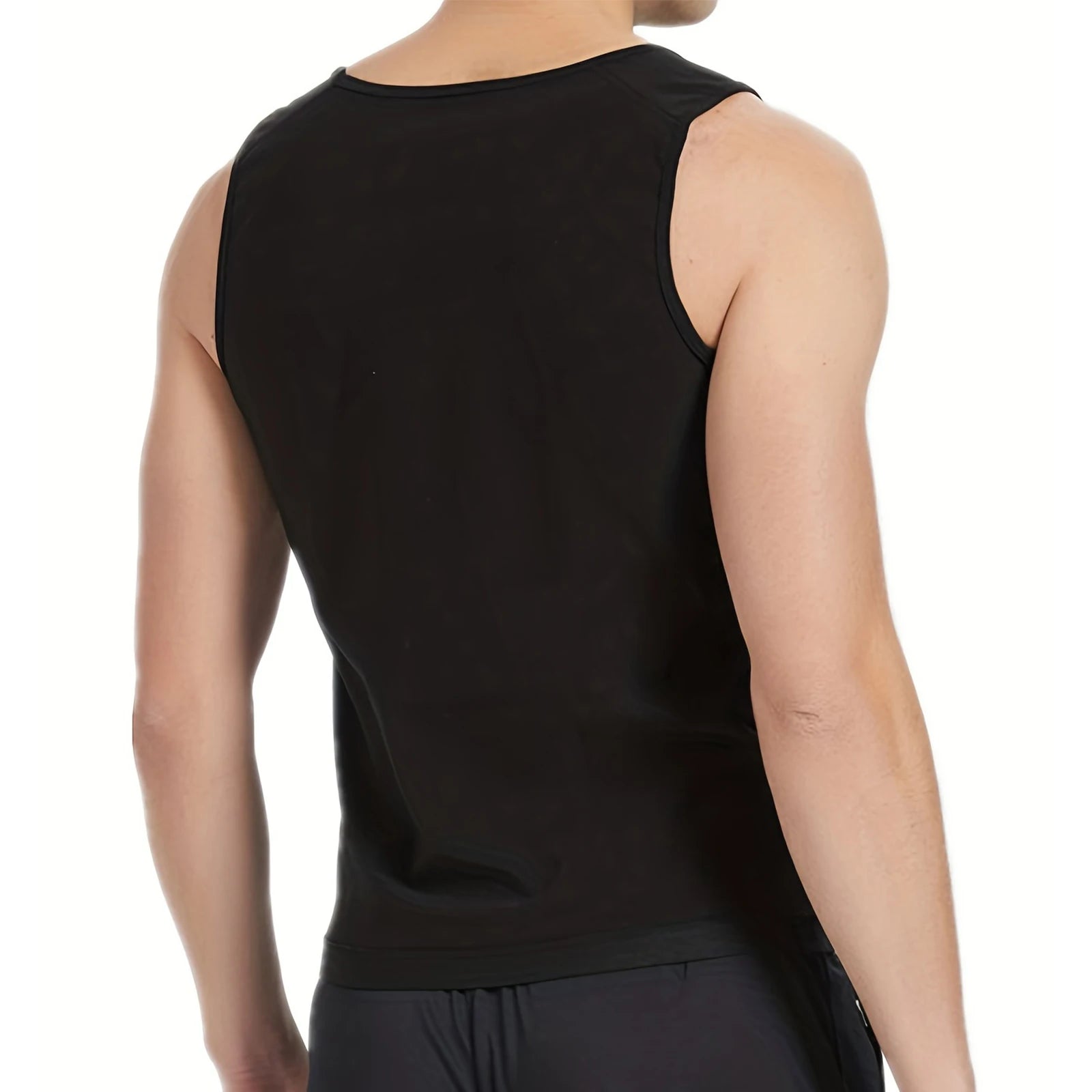Sauna Sweat Suits Shirt Vest Waist Trainer for Men Compression Workout Shapewear Excersize Gym Clothes Working Out