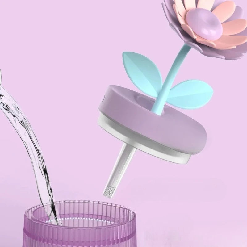 2026 Humidifier Portable USB Ultrasonic Colorful Cup Aroma Diffuser Cool Mist Maker Flower Air Humidifier Purifier With Light