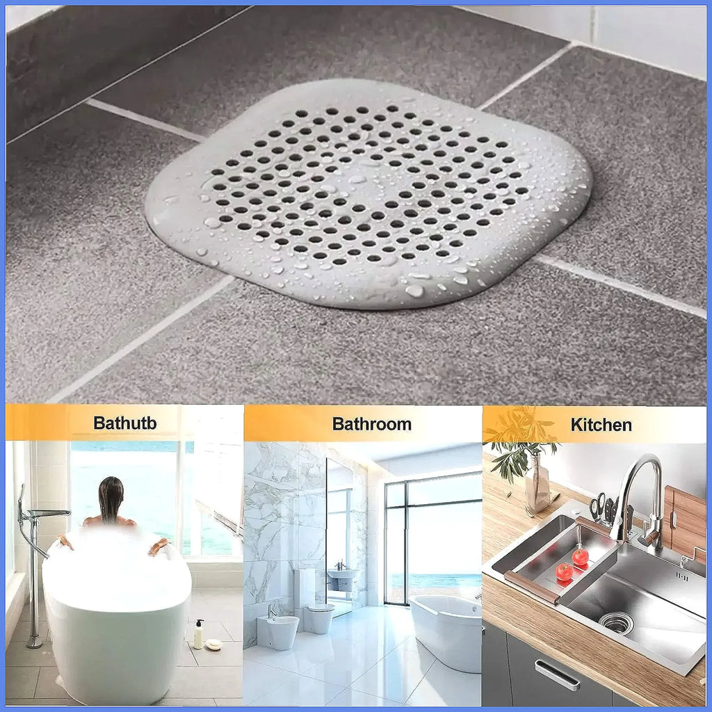 Silicone Shower Drain Hair Catcher Bathtub Sink Strainer Stopper for Kitchen Bathroom Floor Sewer