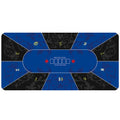 120 x 60 cm Casino Texas Hold'em Tablecloth Square Chip Rubber Mat Poker Card Table Mat Entertainment Card Mat for Game Party