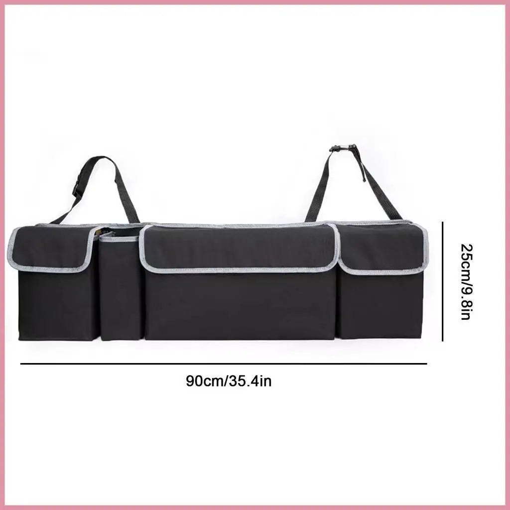 Versatile Oxford Cloth Car Trunk Storage Bag Rear Seat Back Hanging Vehicle Organizer Box for Automobile Interior
