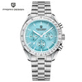 PAGANI DESIGN 2026 New Moon Men's Watches Luxury Quartz Watch For Men VK63 Chronograph AR Sapphire Mirror Ceramic Bezel Luminous