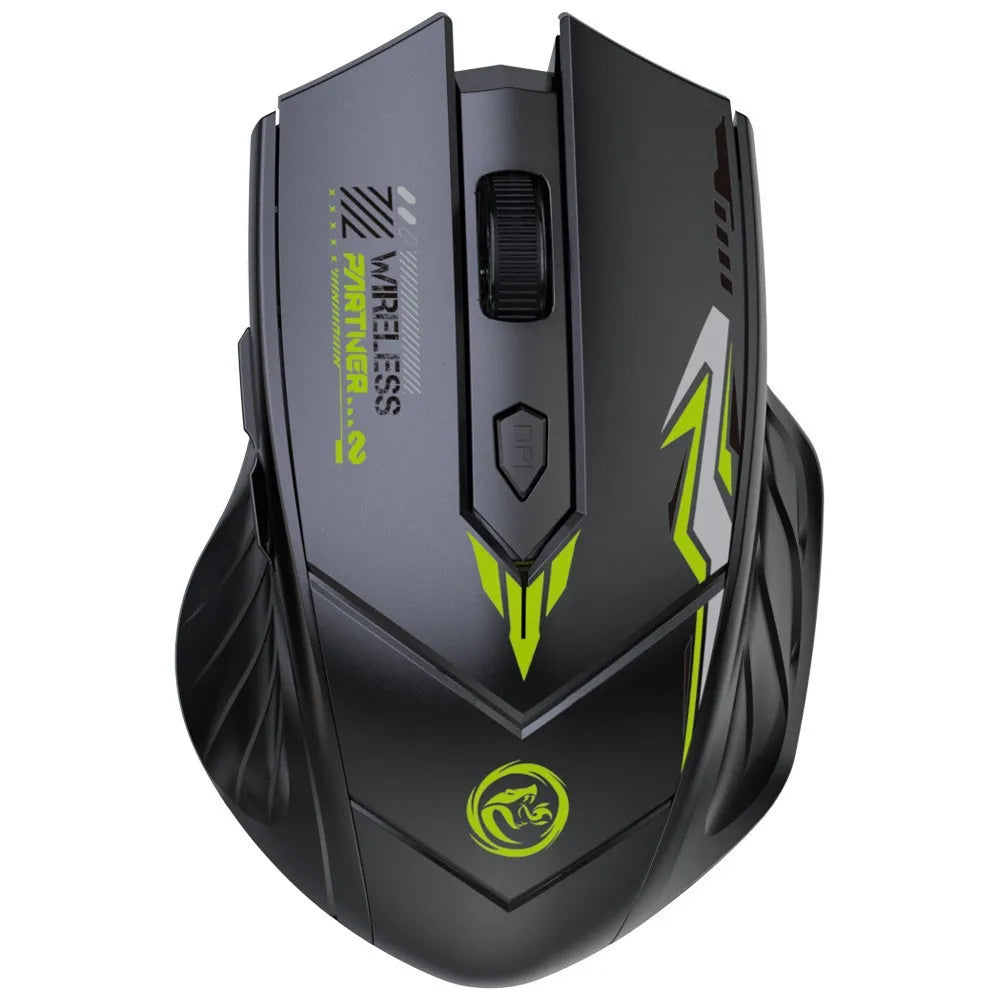 Wireless Gaming Mouse 2.4G USB Silent Mouse Dual Mode Bluetooth Rechargeable 1600DPI Mouse Computer Silent Mice for PC Laptop