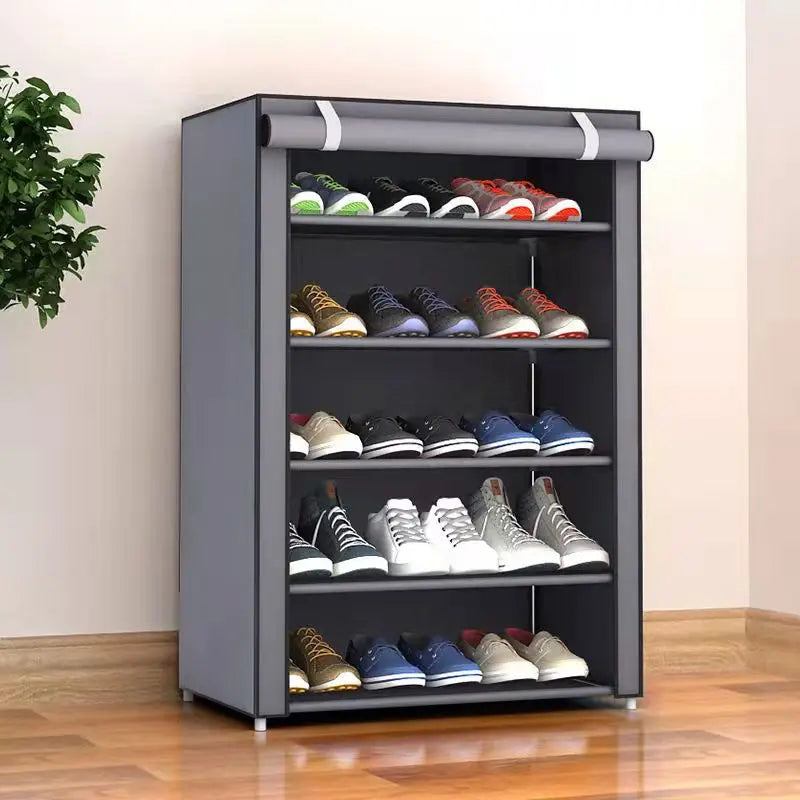 6/8/10Layers Dustproof Shoe Cabinet Multilayer Minimalist Nonwoven Shoe Rack Organizer Home Furniture Space-saving Organizer