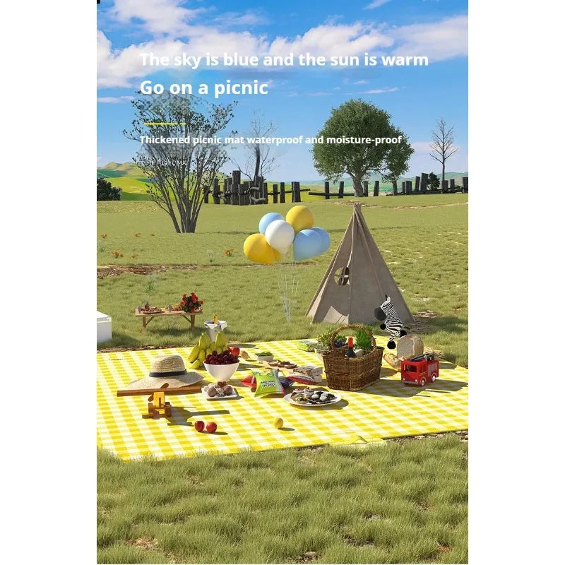 Waterproof Beach Mat Folding Mattress Portable Lightweight Picnic Mat Large Outdoor Camping Mat