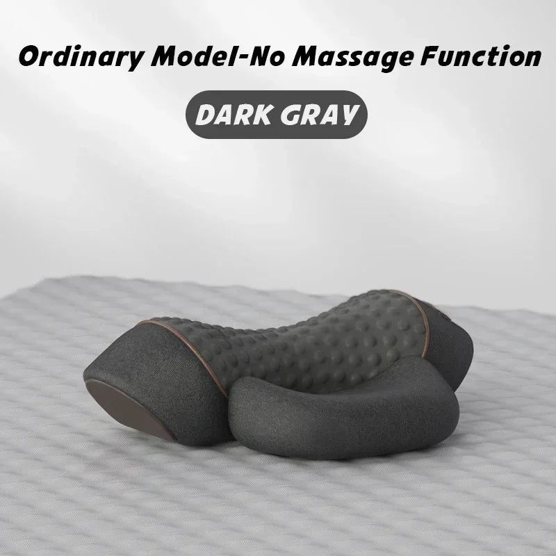 Electric Massager Cervical Pillow Hot Compress Vibration Massage Neck Traction Relax Sleeping Memory Foam Pillow Spine Support