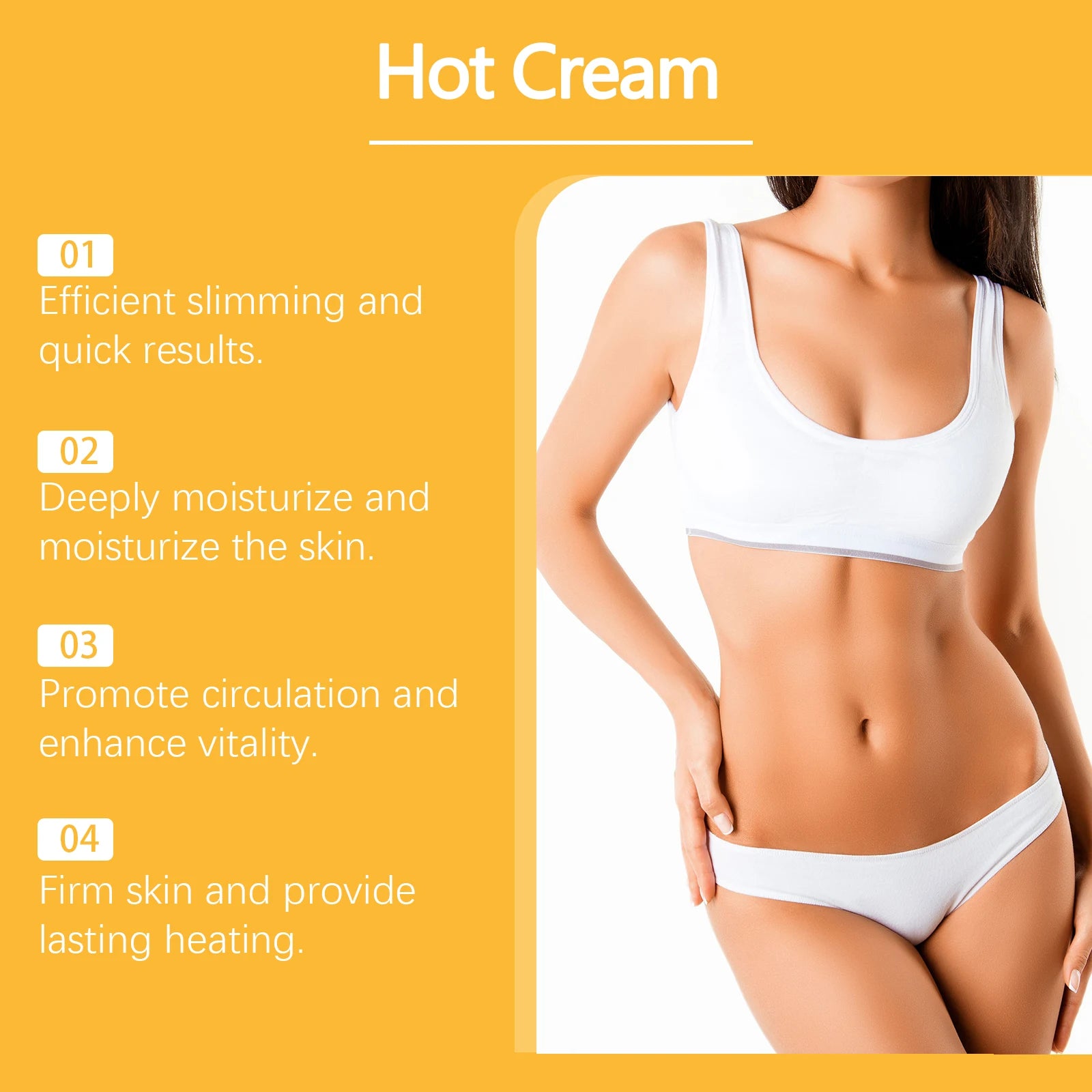West Moon Fat Burning Slimming Cream Fast Weight Loss Anti Cellulite Easy Body Shaping Nourish The Skin Light Texture Natural
