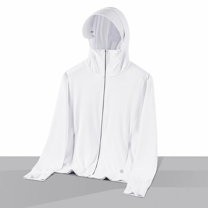  Summer Thin Couple Sports Leisure Sunscreen Clothing Comfortable High Quality Ice Silk Breathable Outdoor UV Protection Coat