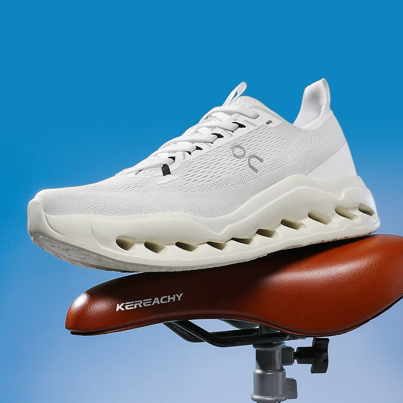 New Running Shoes Breathable Mesh Shock Absorption Hollow Out Sole Lightweight Sports Sneakers Non-slip Walking Shoes