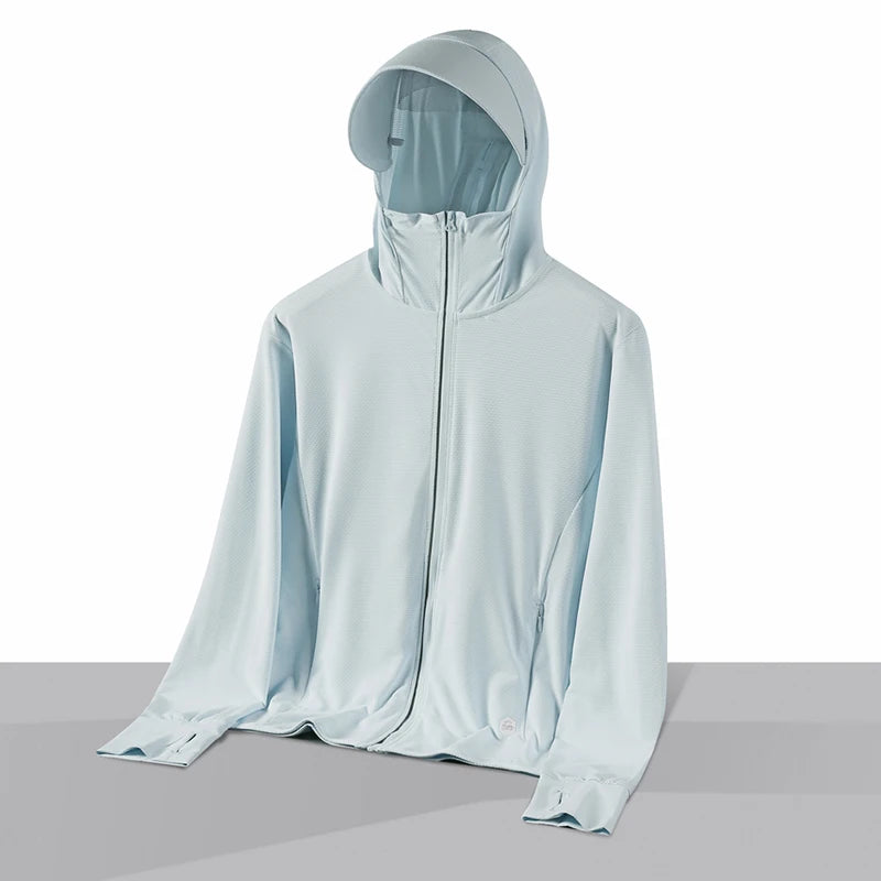  Summer Thin Couple Sports Leisure Sunscreen Clothing Comfortable High Quality Ice Silk Breathable Outdoor UV Protection Coat