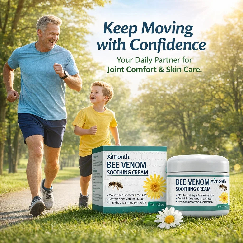 Bee Venom Joint Cream Soothing Massage Balm for Knees Lower Back Neck Hands Body Care Muscle Relaxation Gel Mobility Support 30g