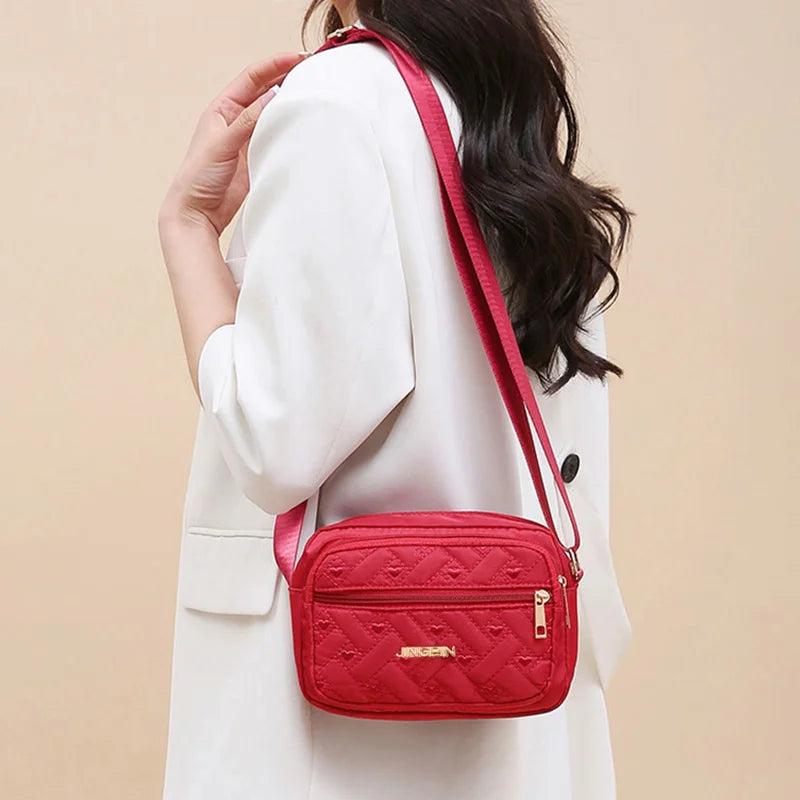 Trendy Women's Multi-color Quilted Bag Casual Design for Daily Use Commute Outings Practical Versatile Lightweight Portable Bag