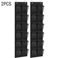 12 Pockets Over the Door Shoe Organizer Large Mesh Pockets With 2 Hooks Transparent Fabric Shoe Rack Storage Bag For Bedroom