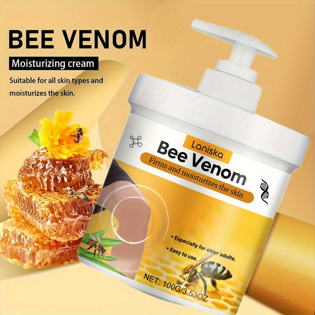 Bee Venom Joint Massage Cream - 100g Turmeric Arnica, Firms Hydrates Soft Smooth Skin All Types