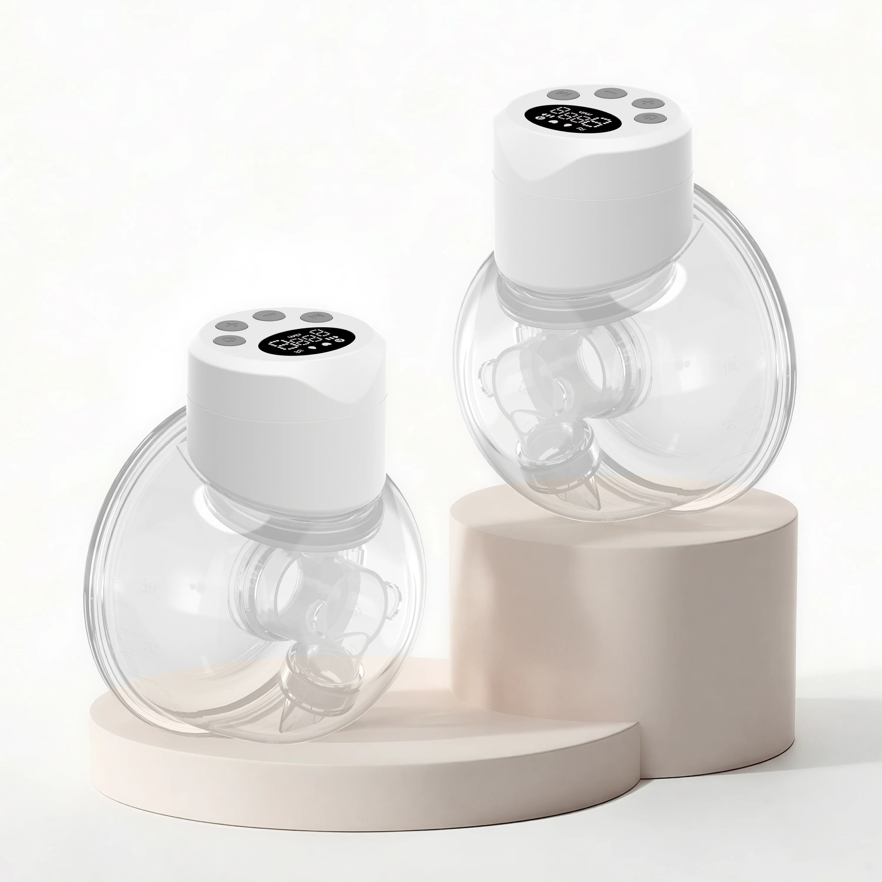 Hands-Free Wearable Breast Pump -  Electric Silent 4 Modes 9 Suction Levels, BPA-Free Portable 24mm Flange for Breastfeeding