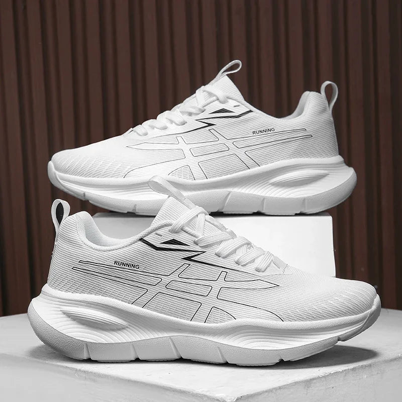 Men's Women EVA Mesh Upper Breathable Running Shoes Soft Shock Absorbing Sports Shoes Unisex Sneakers Lightweight Footwear