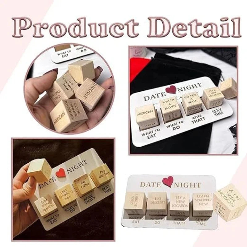 Dice After Dark Date Night Dice Fun Night Dating Decision Dice Love Dice Date Food Decision Dice Date Ideas for Valentine's Day