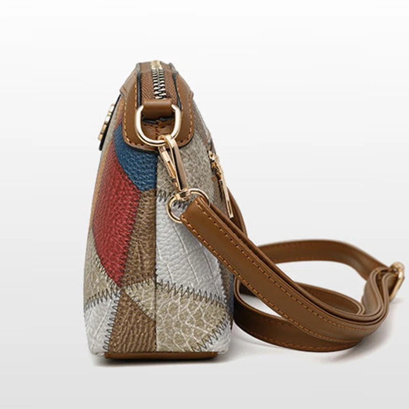 Neutral style backpack for men and women, cross-body bag, small-sized ethnic single shoulder bag, color combination
