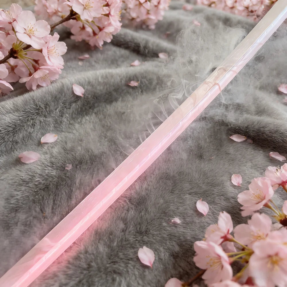 40inch Bleach Kuchiki Byakuya Katana Real Japanese Sword LED Mist Original Vapor Schwert Wood Lightsabre Cosplay Prop Toy Gift