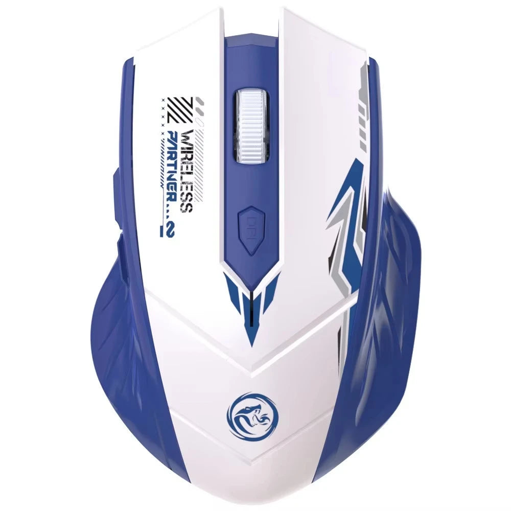 Wireless Gaming Mouse 2.4G USB Silent Mouse Dual Mode Bluetooth Rechargeable 1600DPI Mouse Computer Silent Mice for PC Laptop
