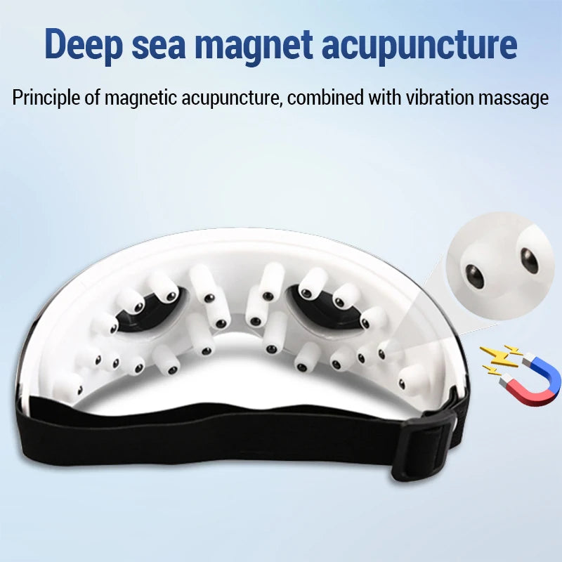 Eye Massager 9 Modes Magnetic Therapy Vibrator Smart Eye Massage Instrument Removal Relieves Fatigue Eyeball Massage Health Care