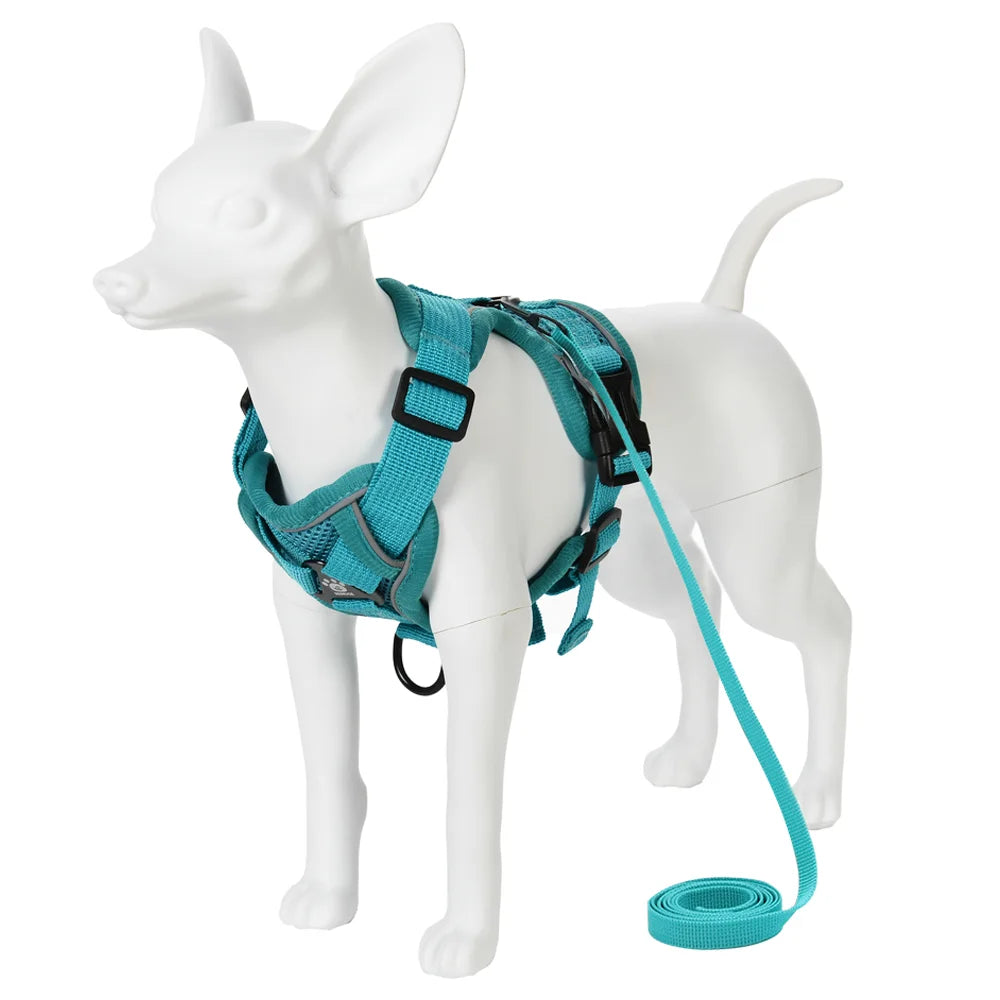 Adjustable Dog Harness Leash Set for Small Medium Dogs Cats Reflective Chest Strap Pets Harnesses Vest Outdoor Puppy Supplies