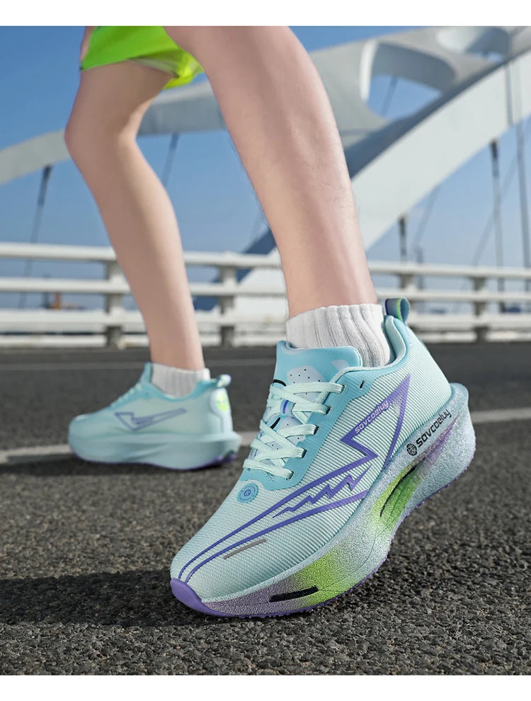 Running Shoes Carbon Board Speciality Marathon Men Sports Breathable Lightweight Women's Comfortable Athletic Nonskid Sneakers