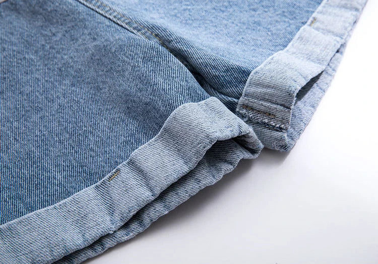 Large Size Maternity Shorts High Waisted Elastic Pregnancy Denim Pants Summer Short Jeans for Pregnant Women