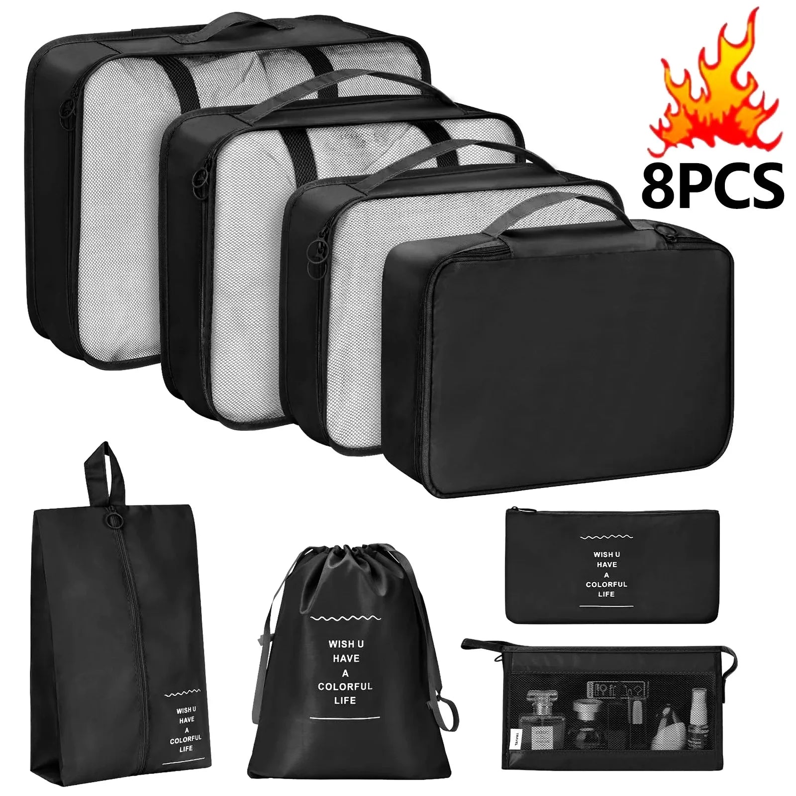 Travel Set Storage Bags Clothes Digital Toiletries Shoes Organizer bag Student Dormitories Clothing Sorting Bags Packing Cubes