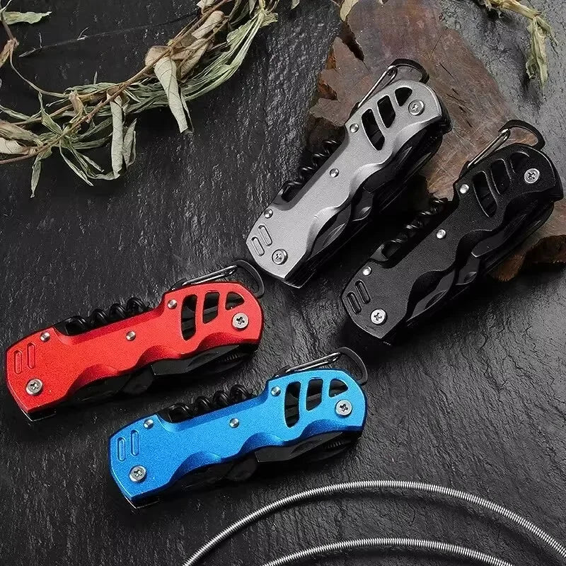 Multifunctional Folding Pocket Knife Portable Stainless Steel Outdoor Camping Emergency Tool Survival Gear