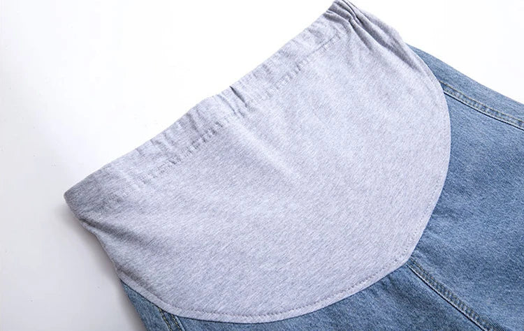 Large Size Maternity Shorts High Waisted Elastic Pregnancy Denim Pants Summer Short Jeans for Pregnant Women