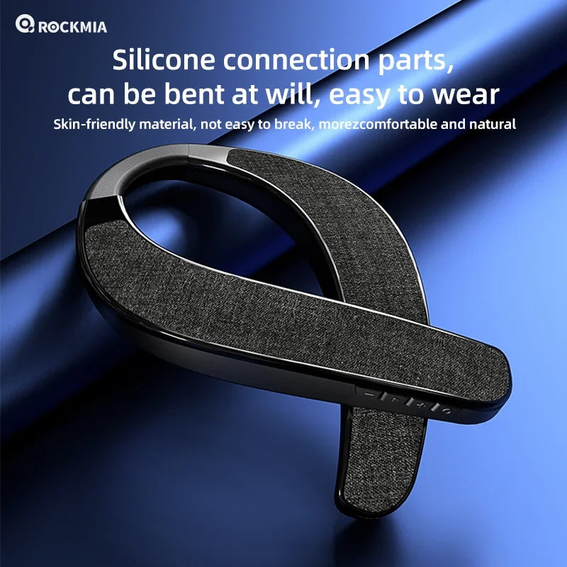 Rockmia EBS-905 6w Wearable Neckband Speaker Bluetooth 5.0  Hands-free Ear-Free for TV Game Play  Home Outdoor Use TF  Card