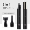 Rechargeable Nose Hair trimmer and Facial Hair remover for Men Nose Hair Shaver for nasal clearance - portable grooming tool for