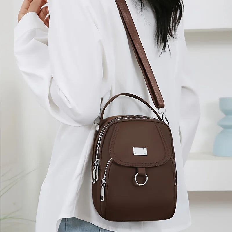 Hot Crossbody Bag Solider Color For Women Fashion Portable Casual Bag Students Cross Body Shoulder Bag