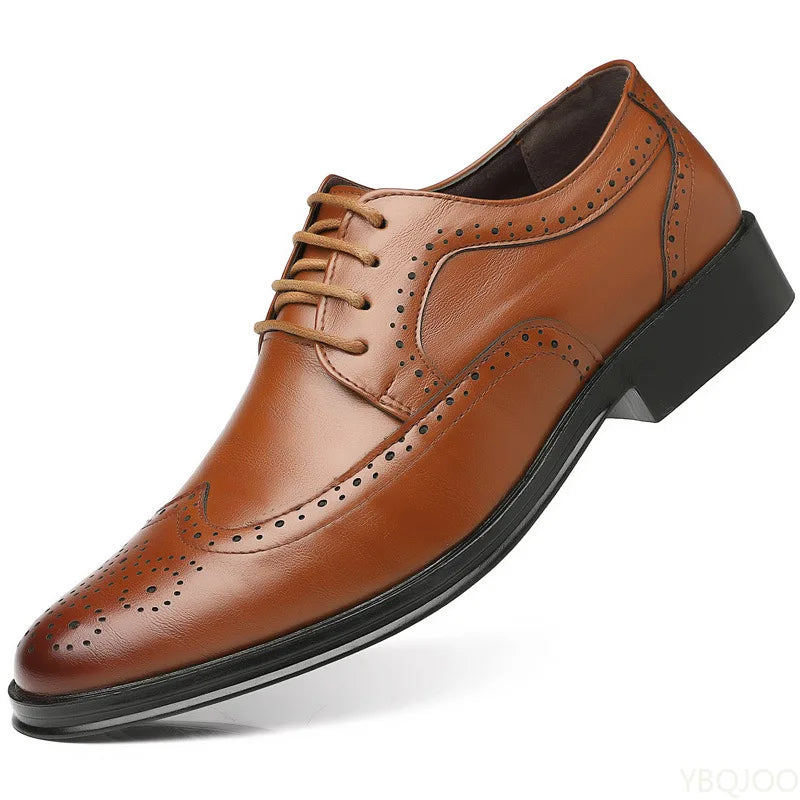 Fashionable men's office formal shoes low cut daily comfortable pointed multifunctional men's wedding men's shoes