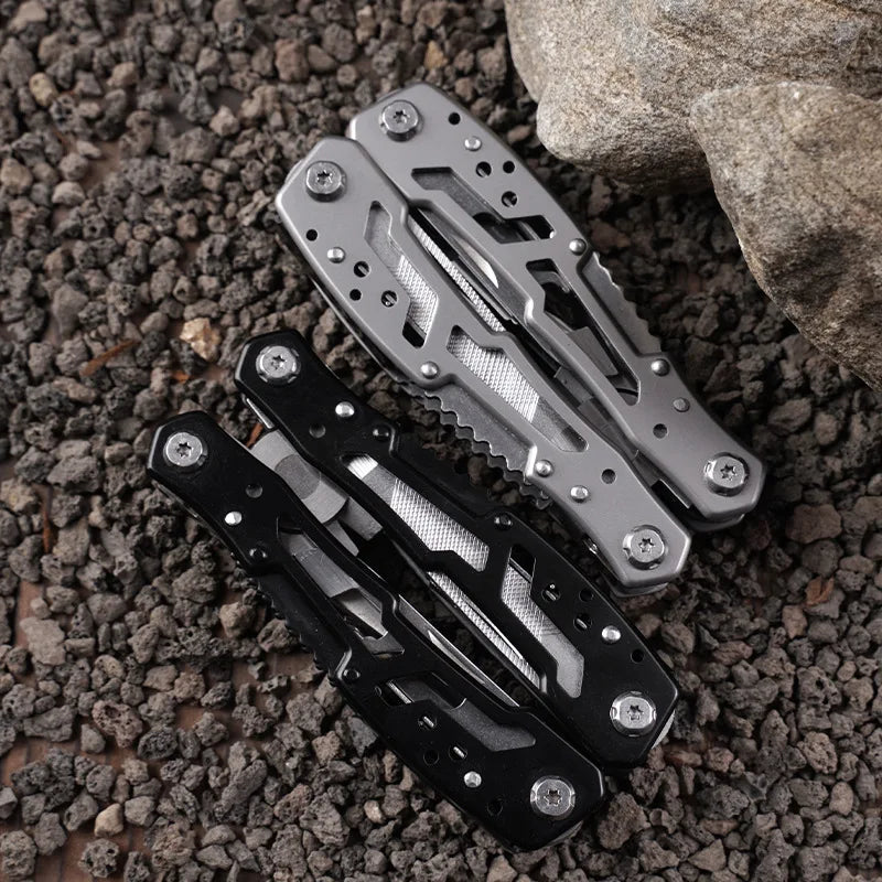 14-In-1 Multitool Folding Pliers Stainless Steel Pocket Knife Camping Outdoor Survival Tools with Nylon Bag EDC Multi-Tool Kit