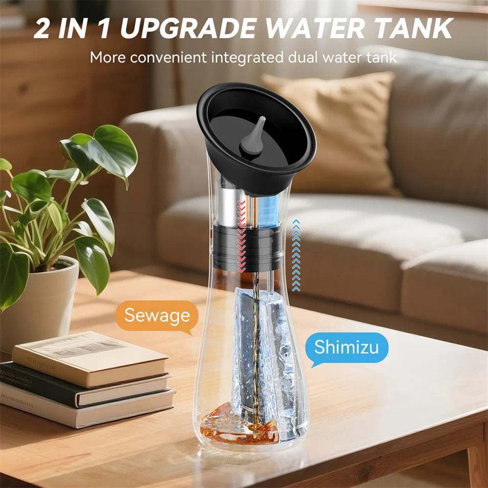 Upgraded Ear Wax Removal with Waste Water Tank Safety Ear Cleaner with Water Temperature Sensor Effective Ear Irrigation Kit