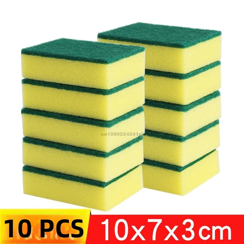 Premium Double-Sided Cleaning Sponge Durable Non-Scratch Super Absorbent - Ideal for Household Cleaning Dishwashing Kitchen Use