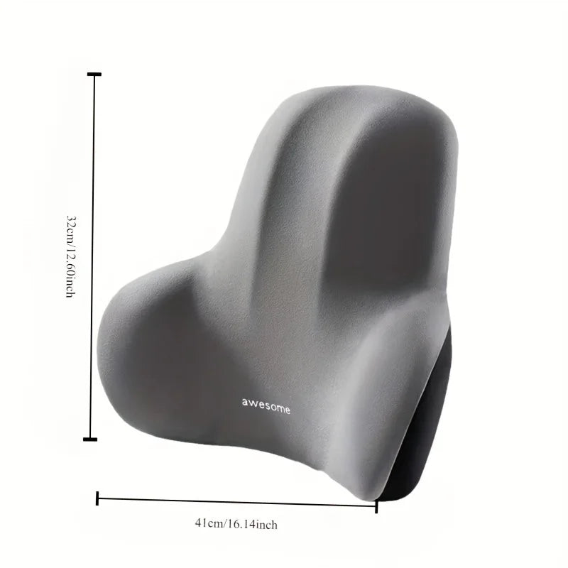 Memory Foam Office Chair Cushion with Lumbar Support,for Back Pain,Washable Cover,Computer Desk Chair Pain System