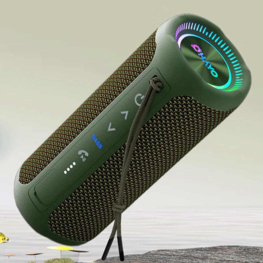 OHAYO Portable Bluetooth Speakers Wireless Loud Stereo Sound IPX7 Waterproof Outdoor Portable 35W Super Bass Speaker for Party