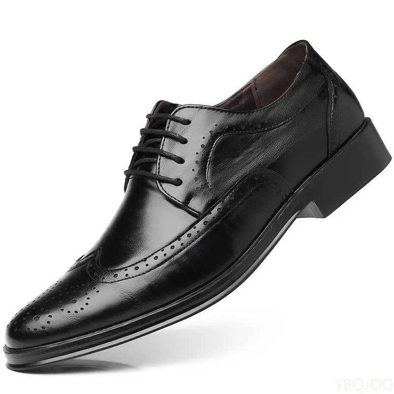Fashionable men's office formal shoes low cut daily comfortable pointed multifunctional men's wedding men's shoes