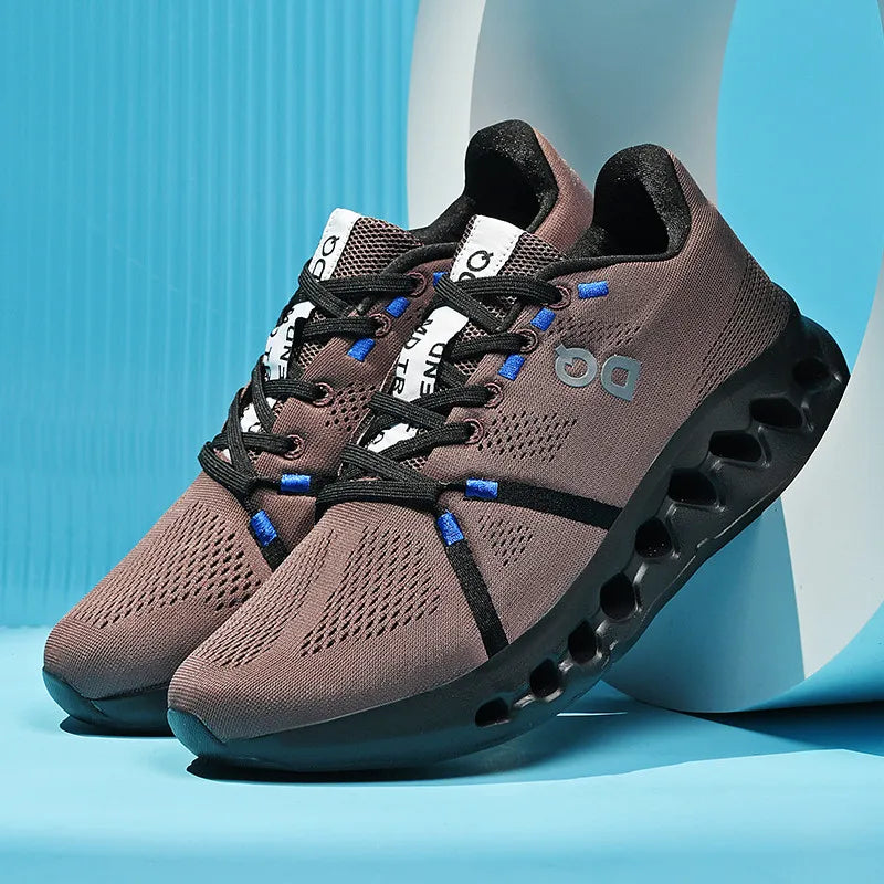 New men's sports shoes breathable mesh shoes casual shoes outdoor running shoes with cushioning and lightweight design
