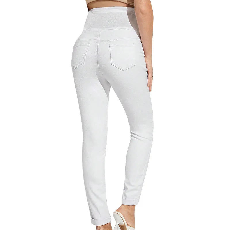 Maternity jeans maternity suit high waist belly lift hip elastic 2025 new style