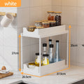 New 2 Tier Under Sink Organizer, Pull Out Sliding Rack, Multi-Function Shelf for Kitchen Bathroom,Space Saving Cabinet Organizer