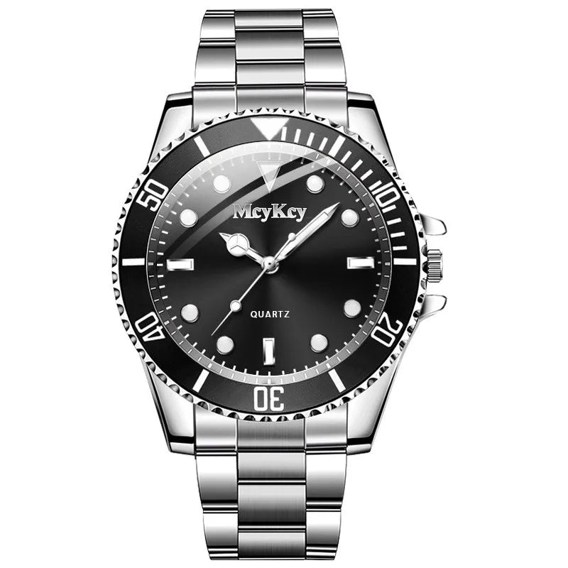 Fashion Men Business Watches Stainless Steel Band Men Calendar Quartz Watch Casual Clock Sports Wristwatch Reloj Hombre